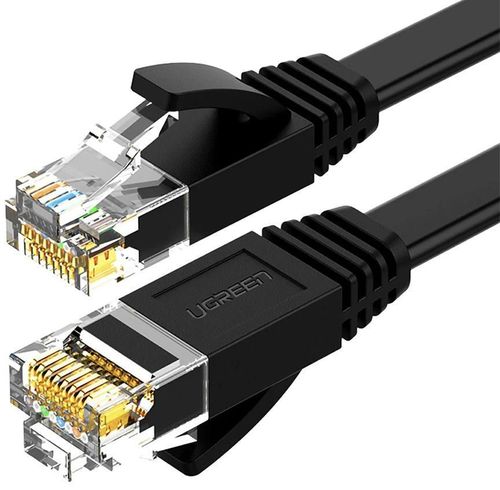 купить Кабель для IT Ugreen 50175 Cat6 Flat Ethernet Cable, U/UTP, 3m, Black в Кишинёве 