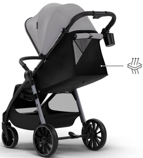 cumpără Сărucior pentru copii KinderKraft Grande 2 Moonlight Grey (KSGRAN02GRY0000) în Chișinău 