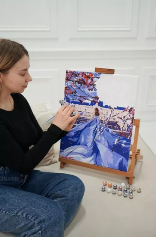 купить Картина по номерам BrushMe BS26136 40x50cm (în cutie) Bufniță în culori в Кишинёве 