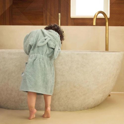 cumpără Accesoriu pentru baie Jollein 060-809-68043 Halatel de baie Sea Green (3-4 ani) în Chișinău 