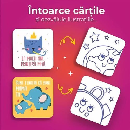 cumpără Joc educativ de masă miscellaneous 079770 Cartonașele Buboo 3în1, pentru Fetițe, ro în Chișinău 