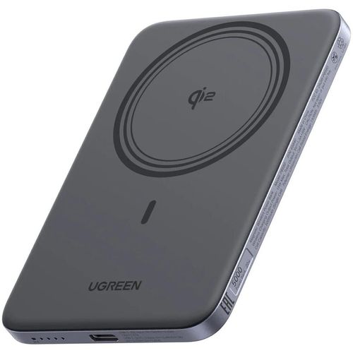 cumpără Acumulator extern USB (Powerbank) Ugreen 75984B, Wireless Magsafe Ultra-Slim Qi2 5000mAh, 15W, Grey în Chișinău 
