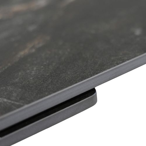 купить Стол Deco Novara 1400-2000x850x760 (HT2592-GN) Black (HY-271) в Кишинёве 