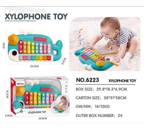 купить Музыкальная игрушка Bibi-Irn 6223 Jucarie balena-xilofon 5in1 в Кишинёве 