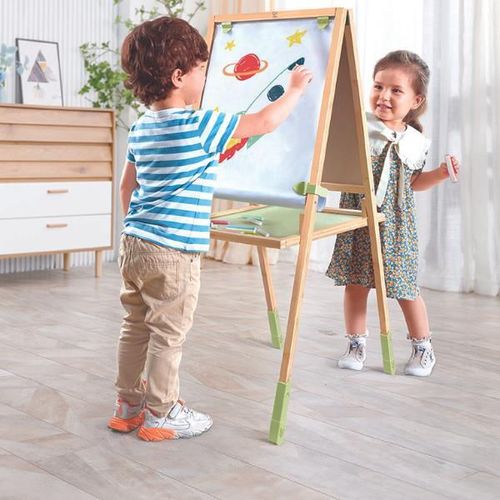 cumpără Set de creație Hape E2001 Șevalet din bambus cu două fețe Înainte cu un pas în Chișinău 