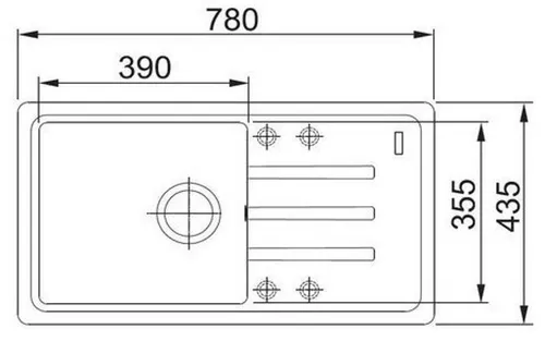 купить Мойка кухонная Franke 114.0660.012 Fragranite BSG 611-78 S Negru в Кишинёве 