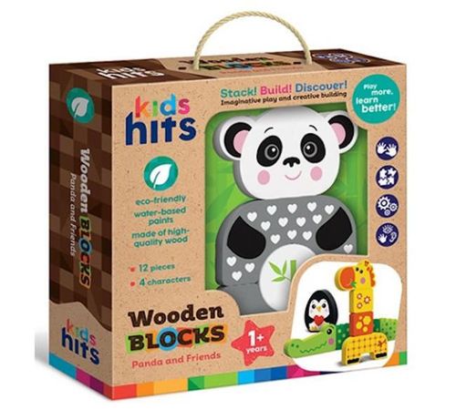 купить Игрушка Kids Hits KH20/006 Panda and Friends, деревянный в Кишинёве 