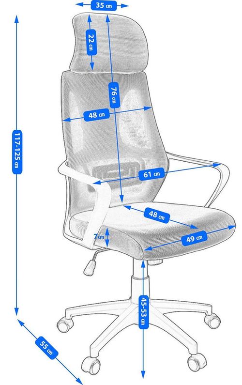 купить Офисное кресло Jumi CM-270725 Futura, Menta в Кишинёве 