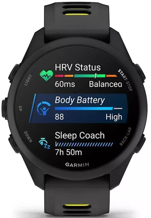 cumpără Ceas inteligent Garmin Forerunner 170 Music, GPS, WiFi, Black/Amp Yellow, WW (010-03920-10) în Chișinău 