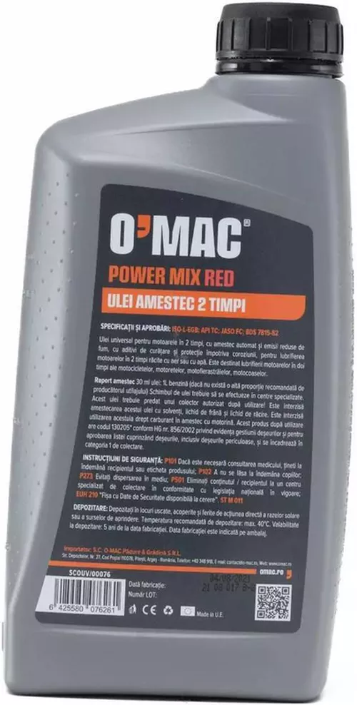 купить Масло O'MAC 2T MIX (00076) в Кишинёве 