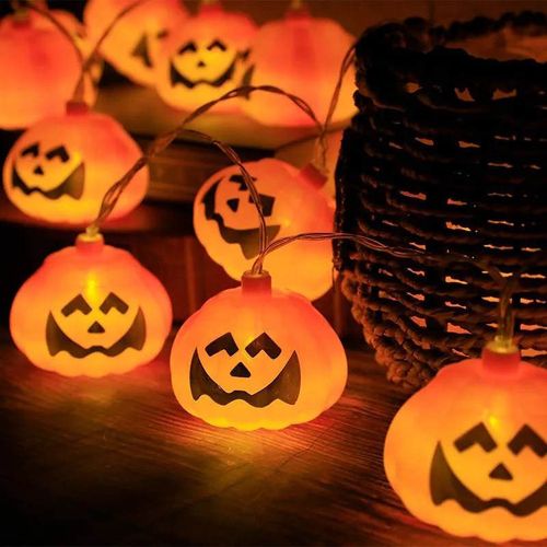cumpără Ghirlandă Promstore 53774 Ghirlanda luminoasa Halloween Dovleac, 9LED în Chișinău 