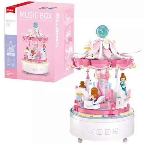 cumpără Set de construcție Sluban B1171 Carusel muzical (566 elem.) în Chișinău 