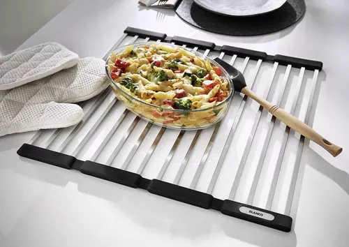 cumpără Accesoriu pentru chiuvete de bucătărie Blanco 238483 SR suport de vase inox pliabil 460x440 în Chișinău 