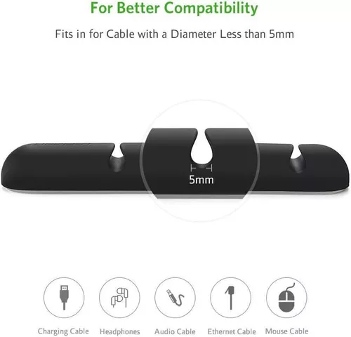 cumpără Accesoriu pentru aparat mobil Ugreen 30762 Cable Organizer 2 Pack, Black în Chișinău 