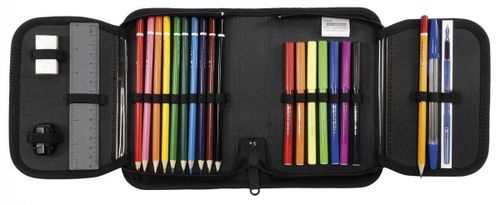 купить Школьный пенал BackUP Robots Red PB6SW45 в Кишинёве 