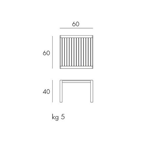 cumpără Masa Nardi ARIA TAVOLINO 60 BIANCO 40051.00.000 (Masa pentru gradina exterior sezlong terasa balcon) în Chișinău 