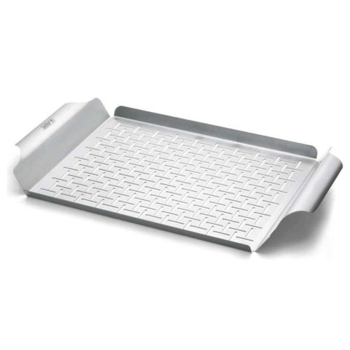 купить Товар для пикника Weber W6435 Tava din inox Deluxe Grilling Pan 30x44cm в Кишинёве 
