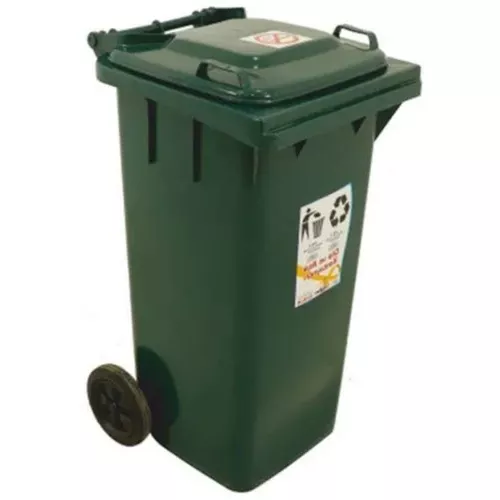 купить Урна для мусора Hydro S Tomberon cu roti si capac 120 L Verde 8001196 в Кишинёве 