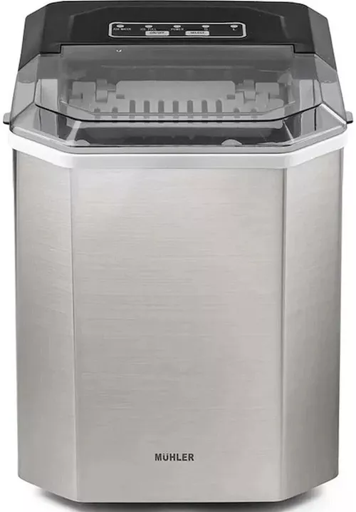 cumpără Generator de gheață Muhler MI-1519BS Icemaker, 1.3L, 9 ice bullets, stainless steel body (1010376) în Chișinău 