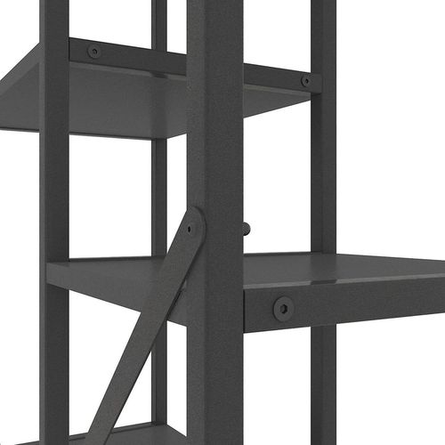 cumpără Raft de depozitare Nex Home Raft metalic Loft Cascade 1090x700x300mm, 5 nivele, PAL, Antracite/Antracite în Chișinău 