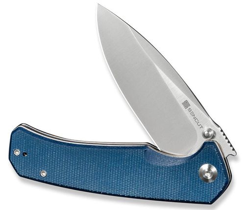 купить Нож походный Sencut S24025-3 Skarnax, mâner Micarta albastru, Liner Lock в Кишинёве 
