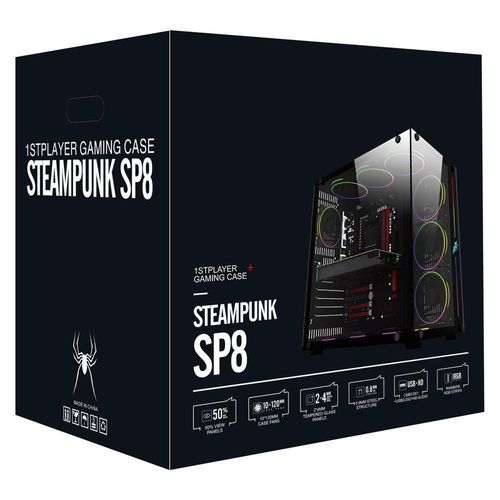 cumpără Carcasă PC 1stplayer SP8 Black, w/o PSU în Chișinău 