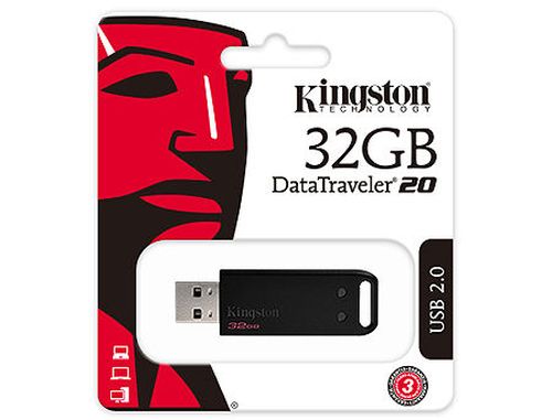 cumpără 64GB USB Flash Drive Kingston DT20/64GB DataTraveler 20 Black, USB 2.0 (memorie portabila Flash USB/внешний накопитель флеш память USB) în Chișinău 