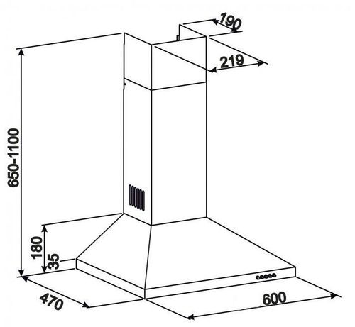 купить Вытяжка Mastercook DOMO 700(60) IX LED в Кишинёве 