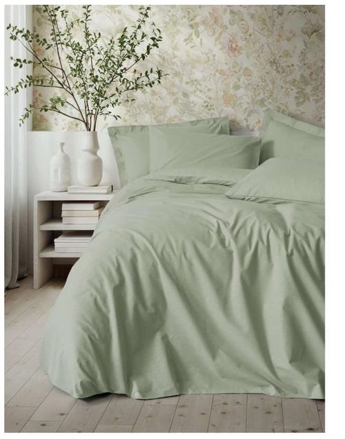 cumpără Lenjerie de pat Cotton Box Plain Sage Ranfors (2 persoane Euro) în Chișinău 