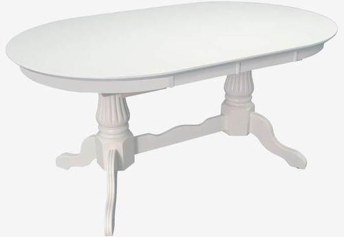 купить Комплект стол и стулья Evelin di Costacurta стол HV-33V White + 6 стульев YTC-055Wh, UF885-12 Light grey в Кишинёве 