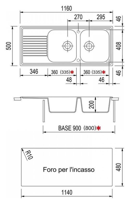 купить Мойка кухонная Plados AT1162 ATLANTIC Ultrametal в Кишинёве 