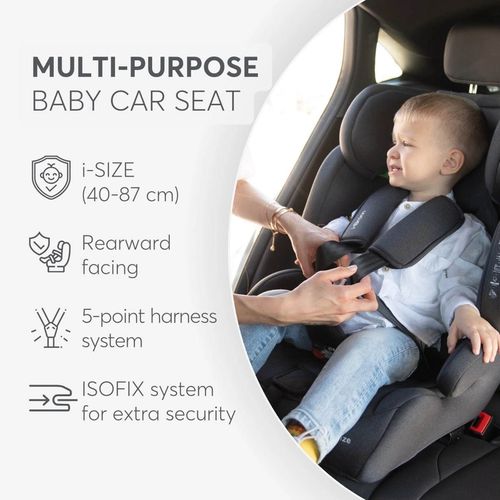 купить Автокресло Kikka Boo 31002140009 i-Bronn Black i-Size, 76-150 cm в Кишинёве 