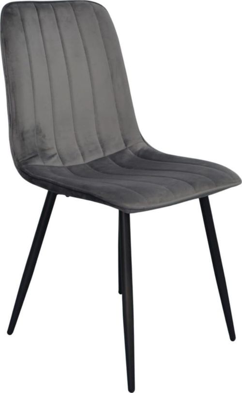 купить Комплект стол и стулья Evelin di Costacurta cтол DT-432-1R B + 6 стульев YTC-078B Bluvel-14 (Dark grey) в Кишинёве 