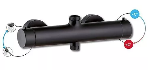 cumpără Panou de duș Wirquin Coloana Dus+baterie Roma Black Touch (60722892) în Chișinău 