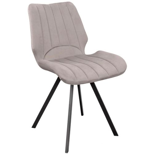 купить Стул Deco Orson Catifea Beige+Black Leg в Кишинёве 