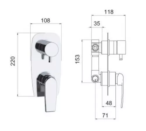 купить Смеситель для душа Remer Atmos 93 в Кишинёве 