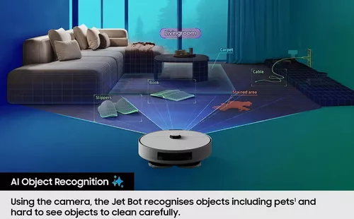 купить Пылесос робот Samsung VR7MD97714G/UK Bespoke Jet Bot Combo Steam в Кишинёве 