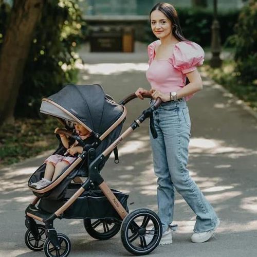 cumpără Сărucior pentru copii Coccolle Melora Moonlit Grey, 3in1 cu landou transformabil în Chișinău 