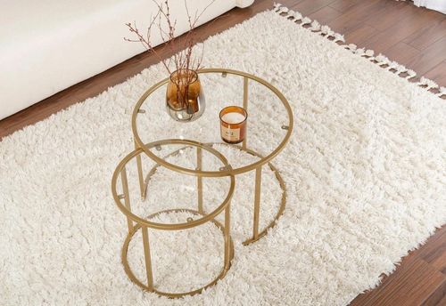 купить Журнальный столик Trendy Set masuta de cafea, Tokyo, Aur, 60x43x60cm в Кишинёве 
