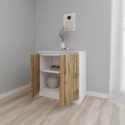 купить Комод Smartex (16436) Т8 100cm Alb+Stejar inchis в Кишинёве 