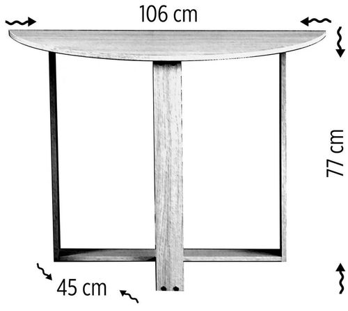 cumpără Masă de birou Trendy Middle, Alb, 106x77x45cm în Chișinău 
