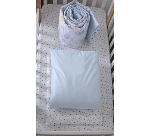 купить Детское постельное белье Veres 222.02.1 Sleepy Moon Blue-2 (6ед.) в Кишинёве 