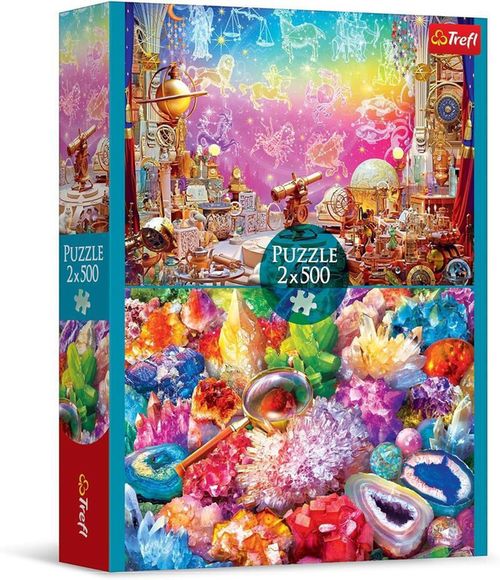 купить Пазл Trefl 37499 Puzzle 2x500. Cosmos si cristale в Кишинёве 