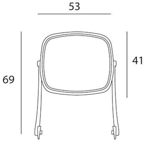 купить Кресло Nardi Parasolar PARASOLE (ALFA-OMEGA-EDEN-TROPICO) BIANCO blu 40418.00.112 в Кишинёве 