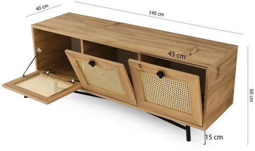 купить Тумба напольная для TV Trendy Alcazar-140, 140x60x40cm (GTR000252) в Кишинёве 