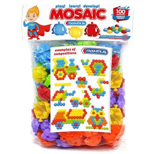 cumpără Joc educativ de masă Maximus MX5309 Set de joc Mozaică-puzzle 100 elem. în Chișinău 