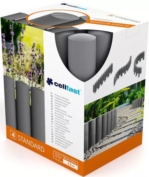 cumpără Decor Cellfast 34644 Gard decorativ pentru gradina (4 elemente SET) L=2.3 m, H=155/255 (grafiro) 34-044 în Chișinău 