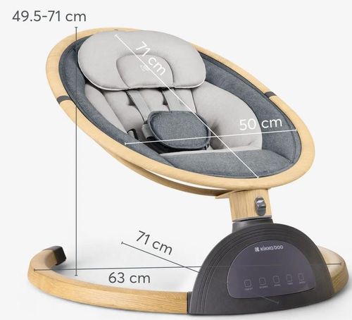 cumpără Leagăn pentru bebeluși Kikka Boo 31005010089 Ashlee 2025 Dark Grey în Chișinău 