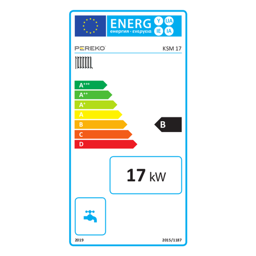 Cazan cu durată de ardere lungă Pereko KSM 17 kW 