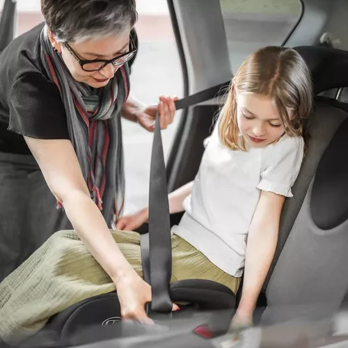 cumpără Scaun auto BabyGo BGO-3509 booster i-Size Melange Gray, 125-150 cm în Chișinău 